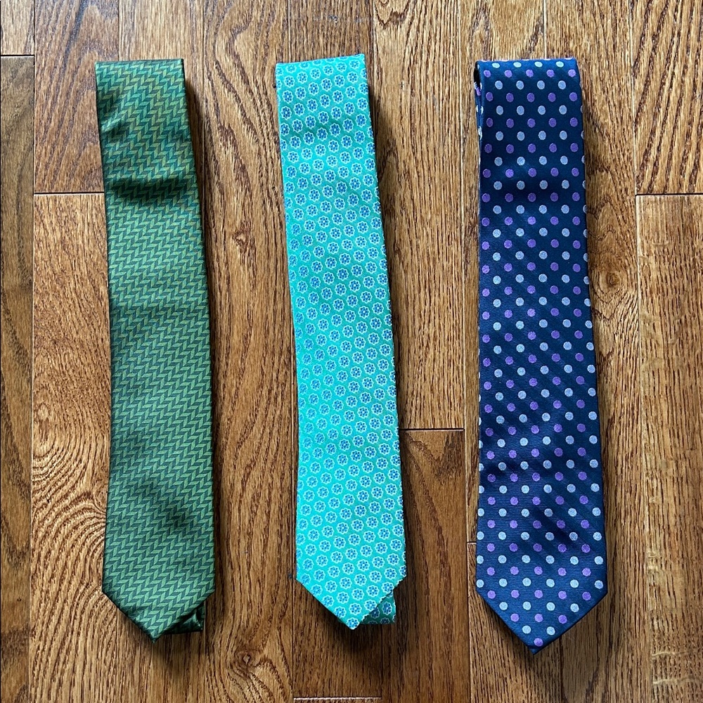 3-pack Bundle - Green, Teal, and Purple Ties